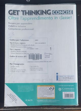 Libro scolastico "Get Thinking concise"
