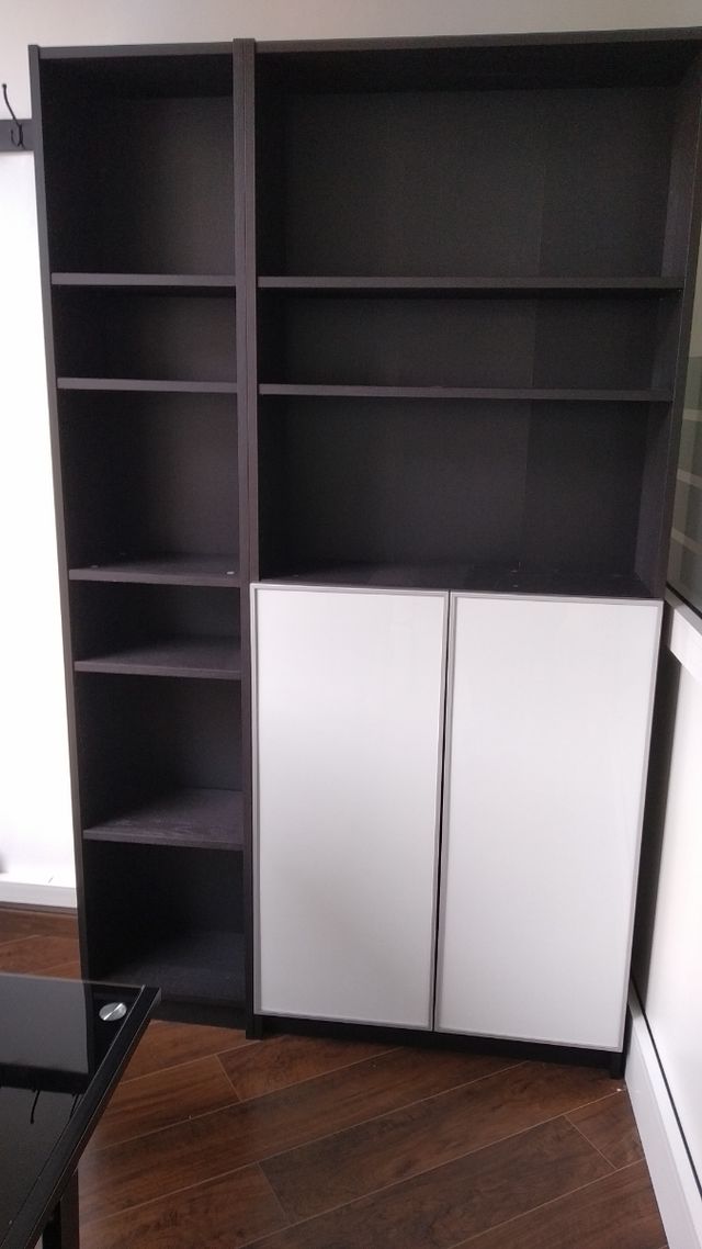 Scaffali librerie 2 ripiani con 2 ante