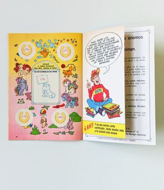 MY LITTLE PONY ALBUM PLANCHA 1986 ESTADO EXCELENTE