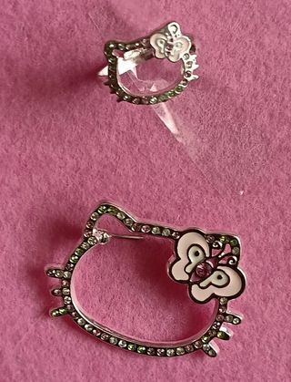 Parure anello e spilla