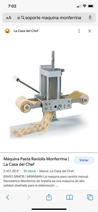 MAQUINA PARA PASTA FRESCA RAVIOLIS