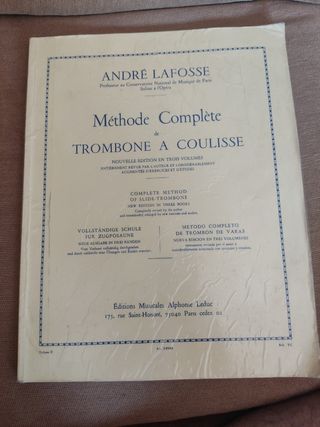 Libro de trombón andre lafosse