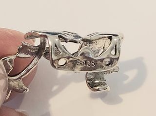 Ear clip de oreja plata 925