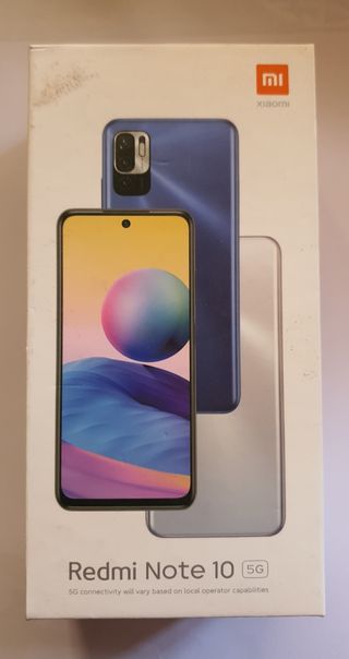 Caja y funda Xiaomi Redmi Note 10 5G