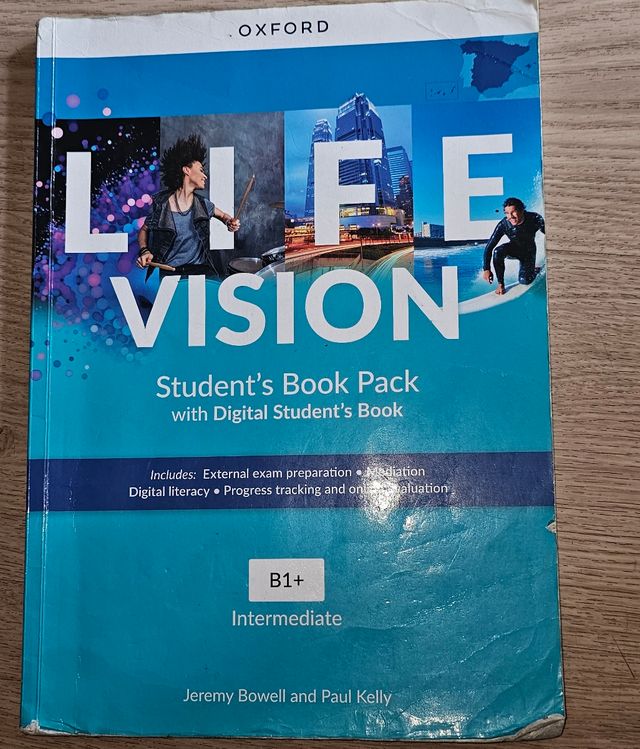 Libro texto Inglés,  B1 Life Vision