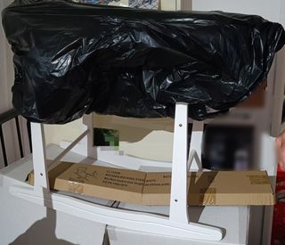 Moisés madera en blanco 
