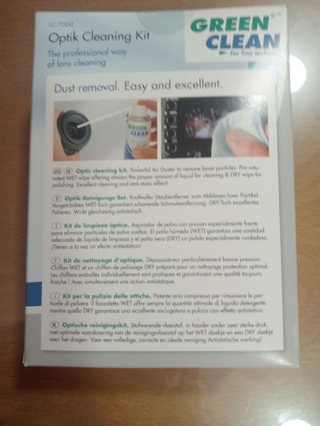 Kit de limpieza de ópticas