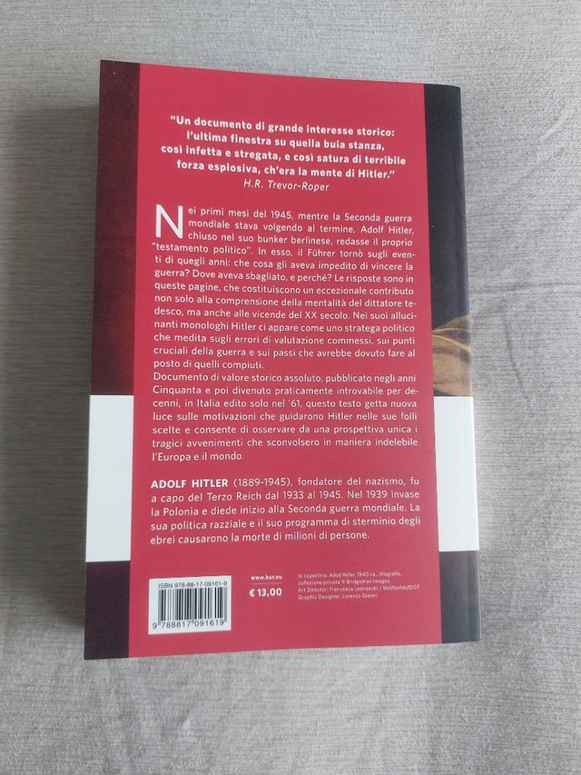 A. H. - Il mio testamento politico