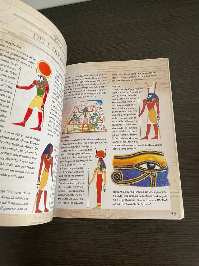 libro sull’Egitto con illustrazioni e curiosità