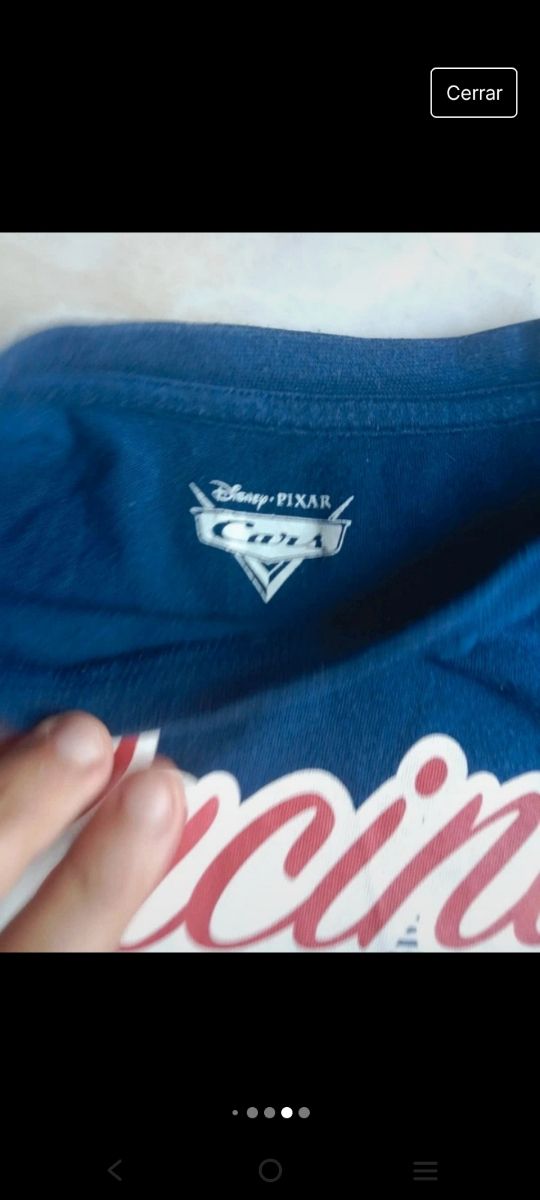 Pack de 2 camisetas de Cars talla 5 años