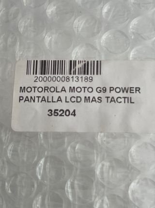 Schermo LCD originale Motorola Moto G9 Power+