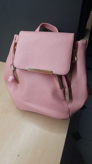 BOLSO MOCHILA MUJER JUVENIL - ROSA CHICLE