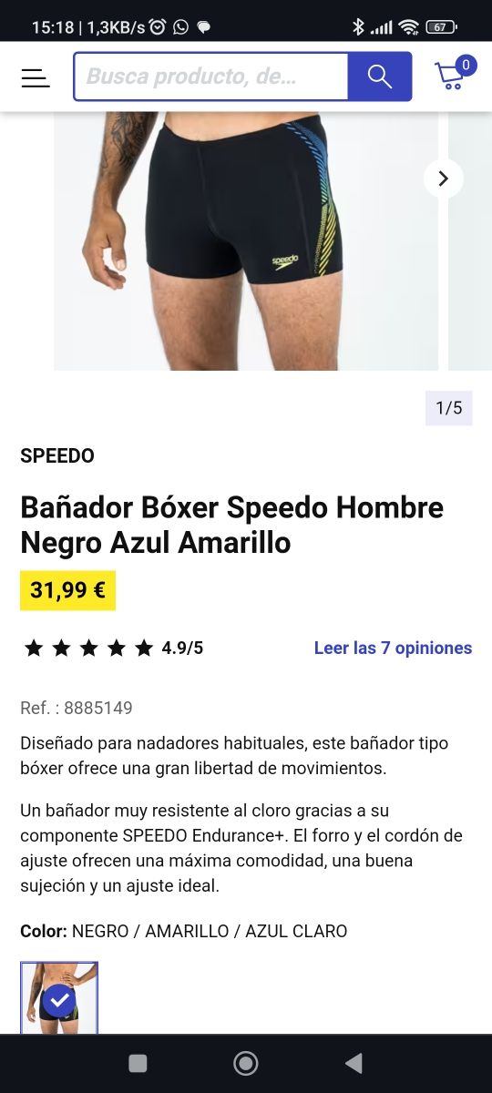 Bañador speedo bóxer