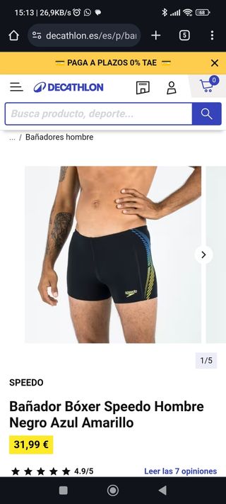 Bañador speedo bóxer