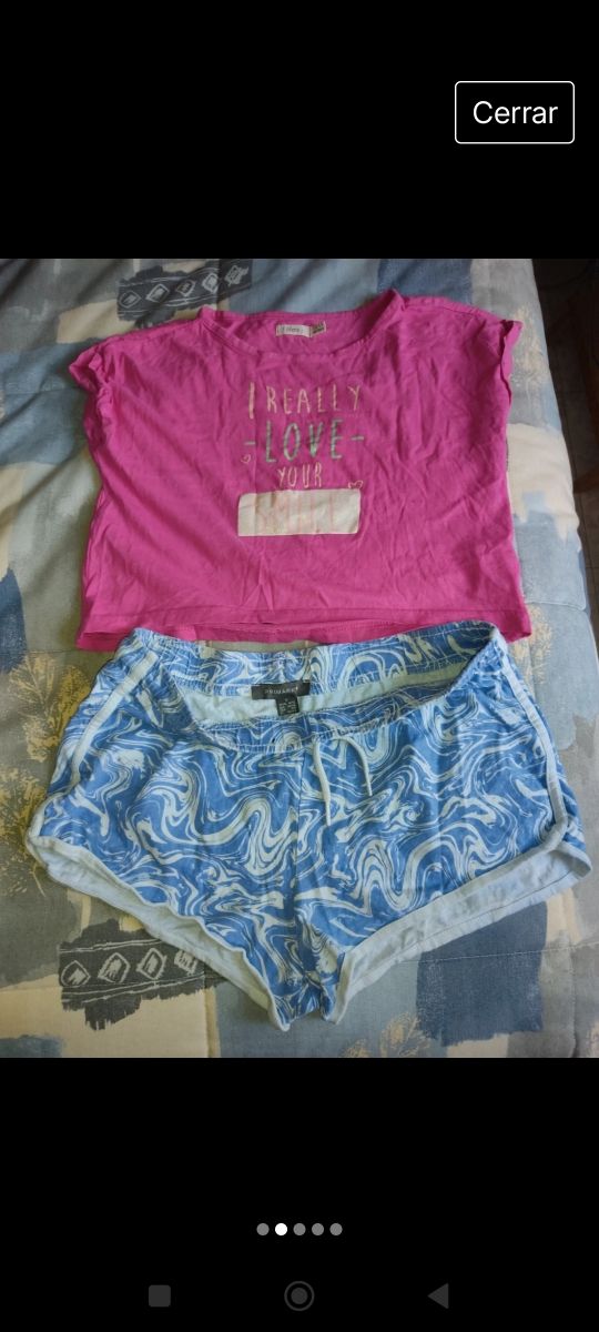 Camiseta y shorts ,(las 2 prendas 2€)