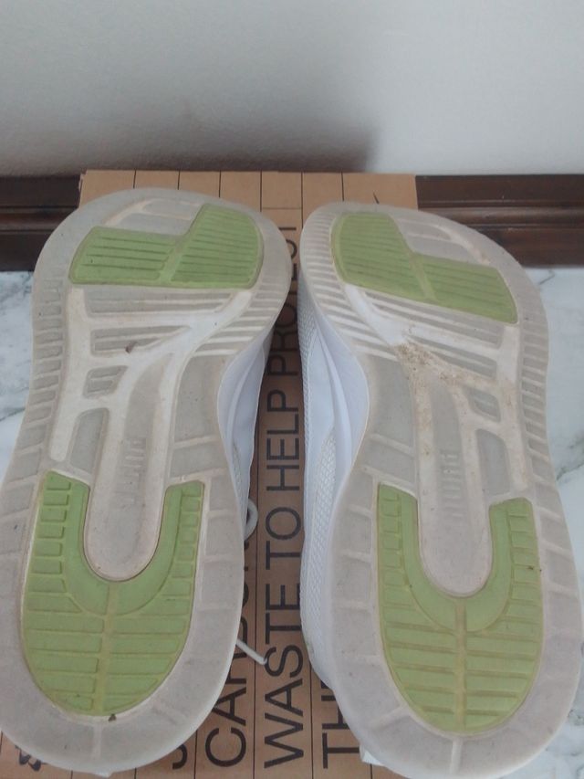 Zapatos Blanco y Verde PUMA