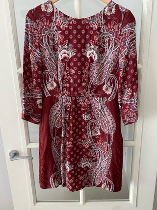 Vestido de seda Massimo Dutti