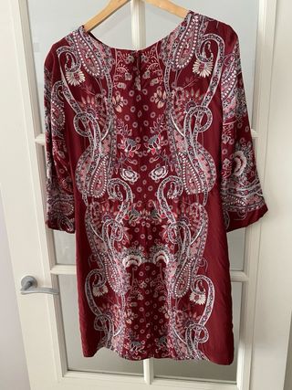 Vestido de seda Massimo Dutti