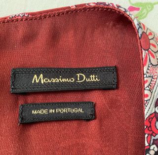 Vestido de seda Massimo Dutti