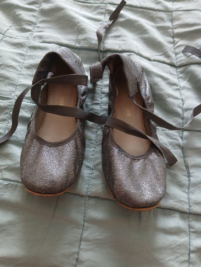 Bailarinas niña plateada