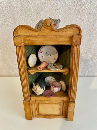 Diorama credenza con gatti – mod 45