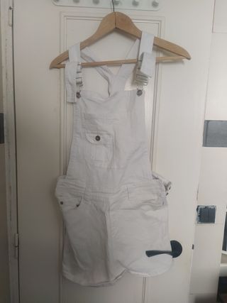 Falda peto vaquero blanco T.38