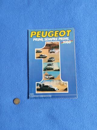Peugeot Parigi Dakar 1988-brochure / poster 120*80