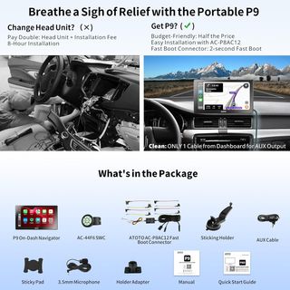 PANTALLA MULTIMEDIA Carplay/android auto de 9”
