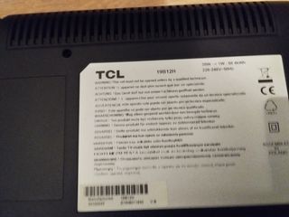 Televisión de 16 pulgadas sin conexión a canalesHD