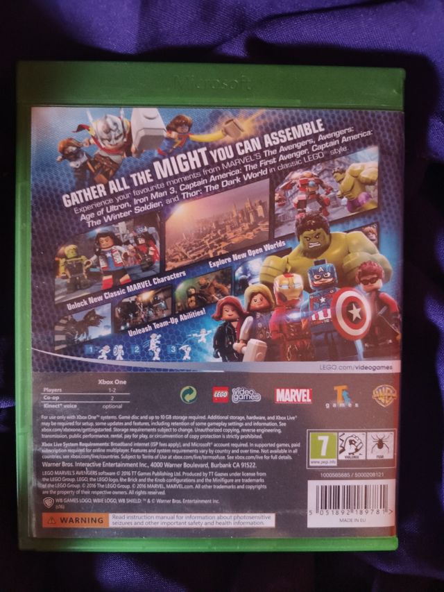 Xbox lego Marvel avengers