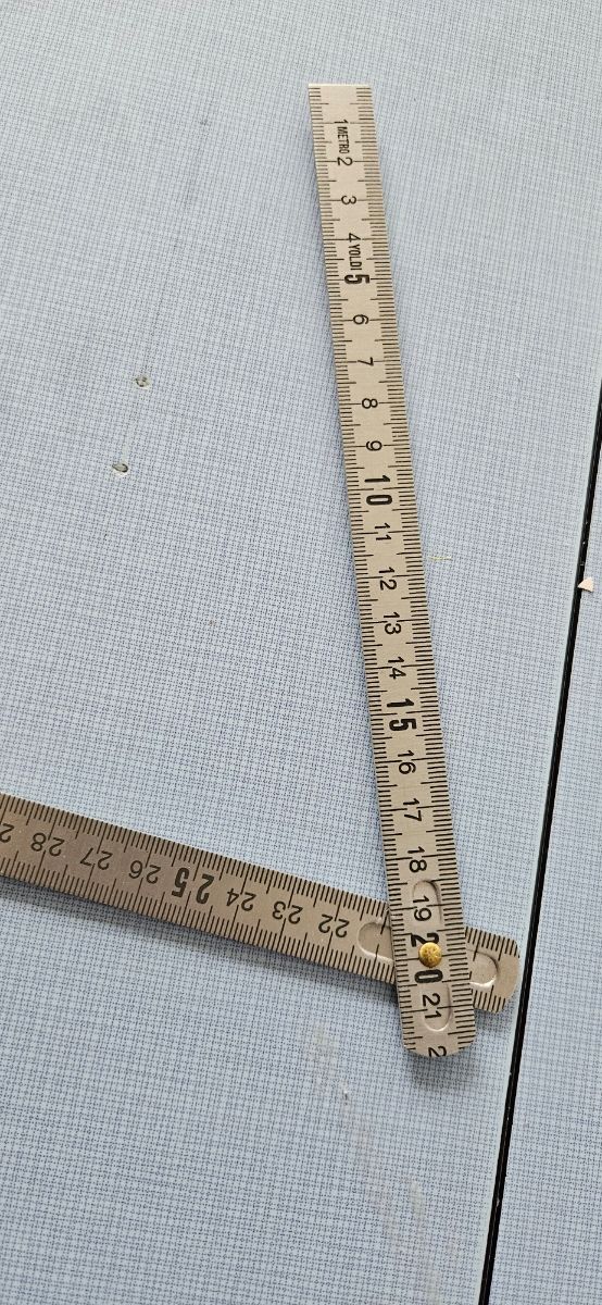 Regla plegable  vintage 1 metro  es meta