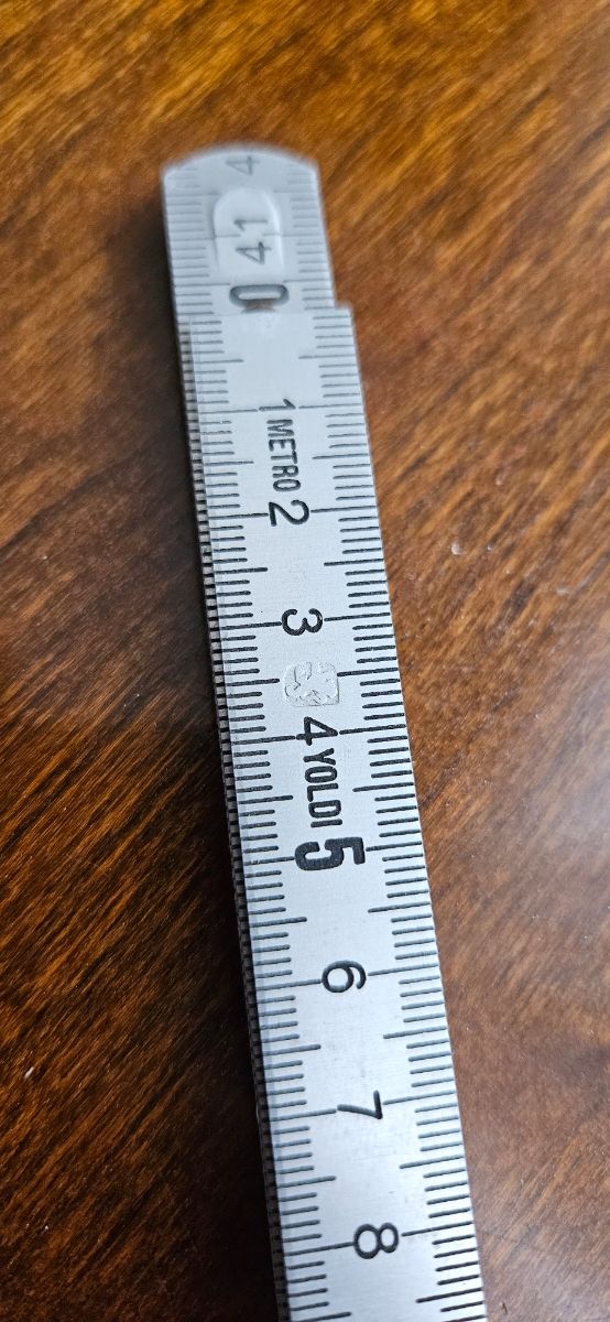 Regla plegable  vintage 1 metro  es meta