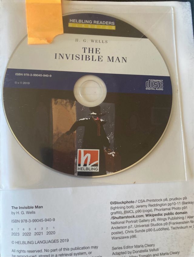 Libro lectura. The Invisible Man