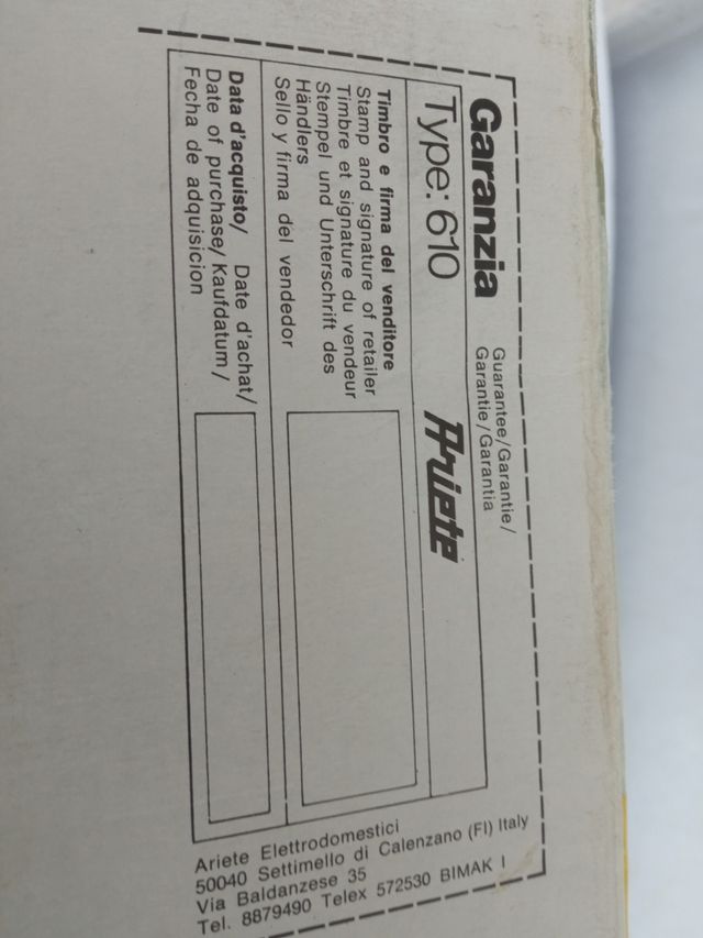 Gelatiera Ariete vintage