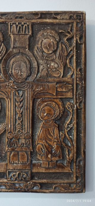 Imitación retablo en escayola