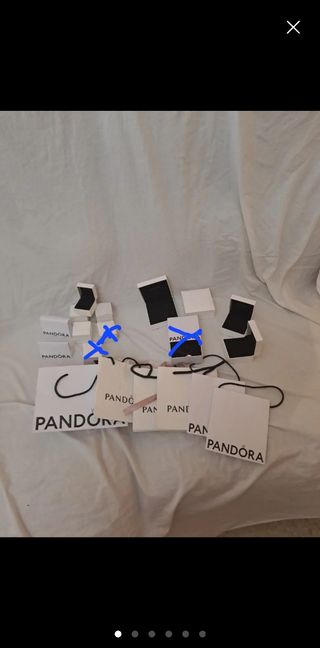 Lote Y SUELTOSCajas y bolsas de Pandora