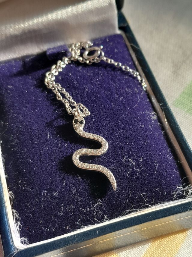 Colgante con cadena plata