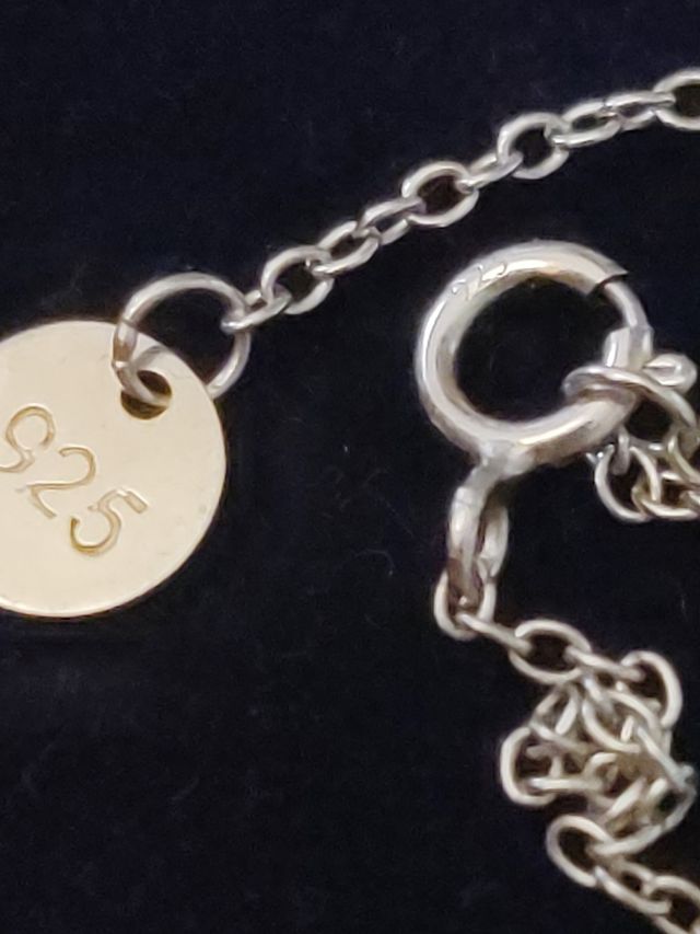 Colgante con cadena plata