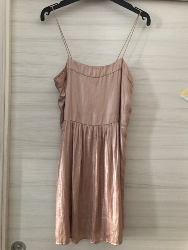 Vestito corto in stile vintage rosa - Mango