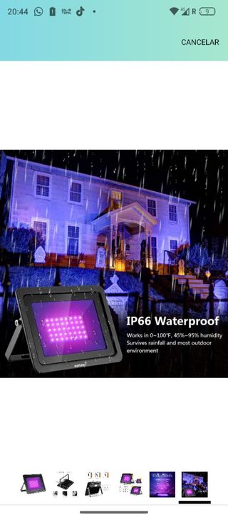 Luz Negra LED UV 365 nm 100W 