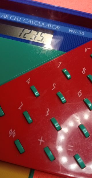 Calcolatrice Solare Vintage Sharp WN-30 Japan 1987