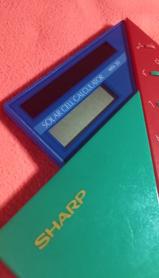Calcolatrice Solare Vintage Sharp WN-30 Japan 1987