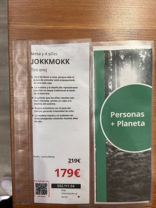 Mesa comedor y sillas 