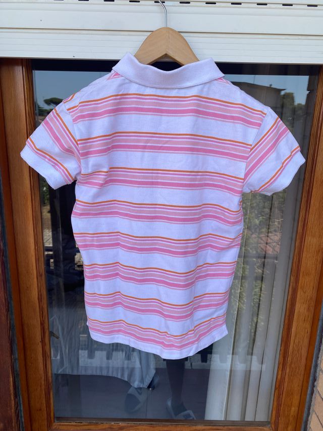 Lonsdale polo tshirt bambina 12 anni rosa bianca