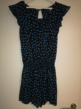 Vestido falda pantalón lunares