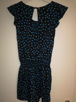 Vestido falda pantalón lunares