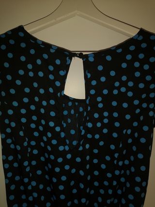 Vestido falda pantalón lunares