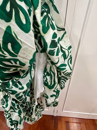 Vestido largo vuelo estampado