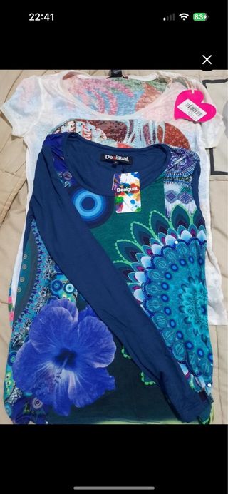 Camiseta Custo BCN + camiseta Desigual