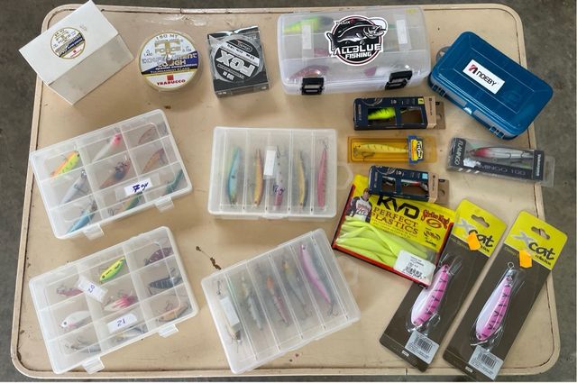 Conjunto de pesca giratória: StorM, Hart, Caperlan lure